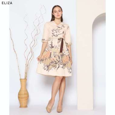 Evercloth Eliza Dress Batik Wanita Terusan Batik Couple Modern Kebaya XL