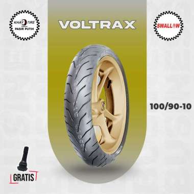 Ban Motor LISTRIK - VESPA CLASSIC SWALLOW VOLTRAX 100/90 Ring 10 Tubeless