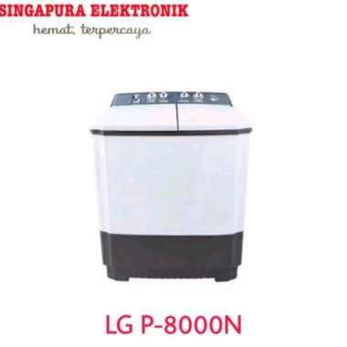 LG Mesin Cuci 2 Tabung 8kg P-8000N