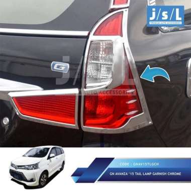 Garnish Stoplamp / List Lampu Belakang Chrome Grand Avanza