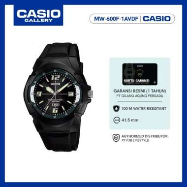 Casio Jam Tangan Pria MW-600F-1AVDF Analog Original Black