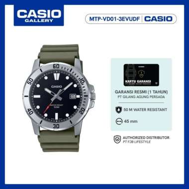 Casio Jam Tangan Pria General MTP-VD01-3EVUDF