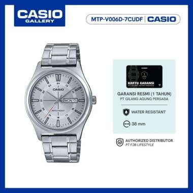 Casio Jam Tangan Pria MTP-V006D-7CUDF Original Analog Silver