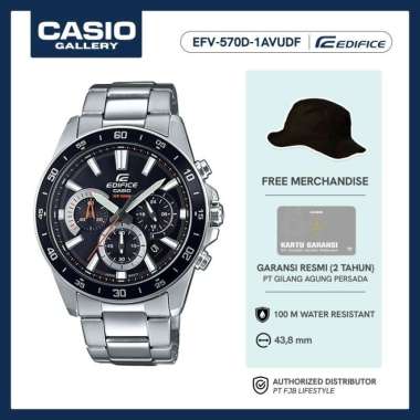 Jam Tangan Pria Casio Edifice EFV-570D-1AVUDF Original Analog