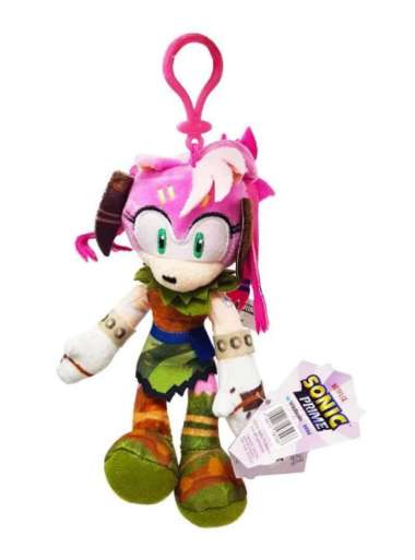 IMBEX - Mainan Sonic Prime - Sonic Clip on Plush Amy Rose