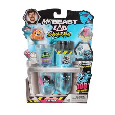Mainan Mr Beast Lab Swarms Lab 5 Pack Purple,Black