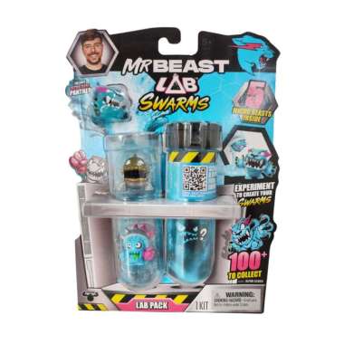 Mainan Mr Beast Lab Swarms Lab 5 Pack Gold,Blue
