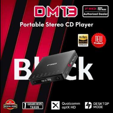 Fiio DM13 / DM-13 / DM 13 BT Hi-Fi Portable Stereo CD Player / Discman Original BLACK