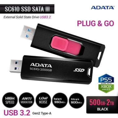 ADATA SC610 SSD Eksternal USB3.2 Gen2 2TB