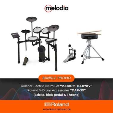 Bundle Promo Roland Electric Drum set V-Drum TD-07KV & DAP-3X