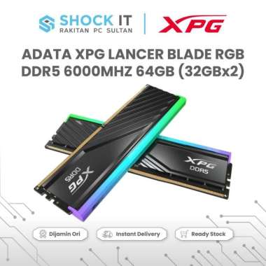 RAM ADATA XPG LANCER BLADE RGB DDR5 6000MHZ 64GB (32GBx2) BLACK