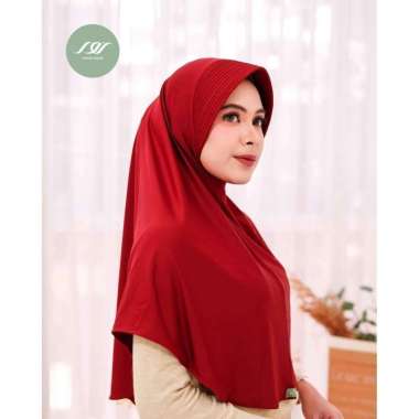 Nour Hijab Bergo Afifah (DISKON LAUNCHING) Maroon