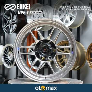 Velg Mobil Enkei RPF1 A648 Ring 18 Hyper Silver Non Blibli