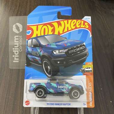Hot Wheels 19 Ford Ranger Raptor HKS Biru Corak Original Hotwheels