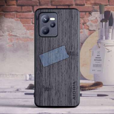 Case Realme Narzo 50A Prime Case Aioria Bambu Pattern Original Narzo 50A Prime Dark Gray