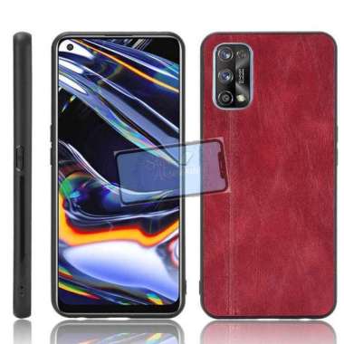 Realme 7 Pro Soft Case Luxury Premium Leather anti-shock Case Realme7 Pro Merah