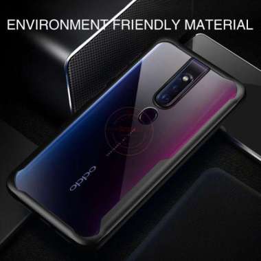 Oppo F11 Pro Rzants Original Hard Soft Armor Bumper Case Oppo F11 Pro Hitam