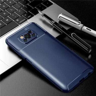 Original Case Shockproof Case Xiaomi Poco X3 NFC Soft Case Poco X3 Biru