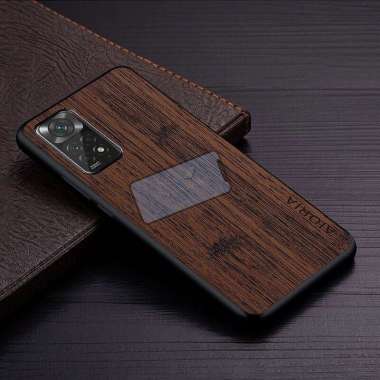 Case Redmi Note 11 4G Case Aioria Bambu Pattern Original Redmi Note 11 Coffee