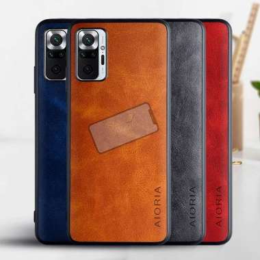 Case Xiaomi Redmi Note 10 Pro Case Aioria Leather Vintage Original Redmi Note 10 Pro Case Biru