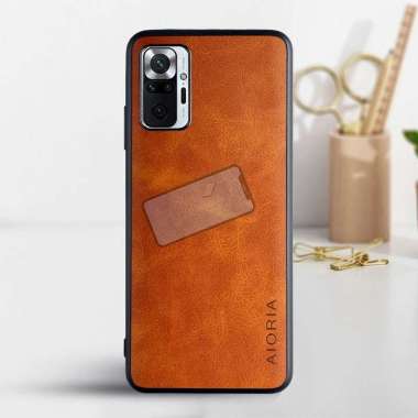Case Xiaomi Redmi Note 10 Pro Case Aioria Leather Vintage Original Redmi Note 10 Pro Case Orange