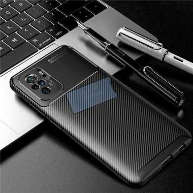 Case Xiaomi Redmi Note 10S Original Shockproof Case Soft Case Note 10S Case Cokelat