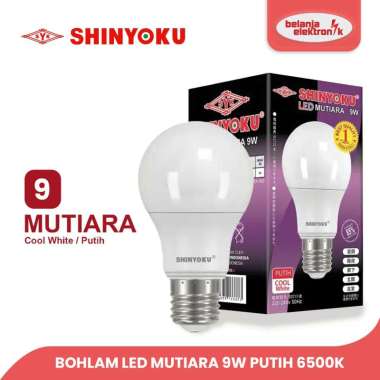 LAMPU BOHLAM LED SHINYOKU MUTIARA 9W PUTIH 6500K