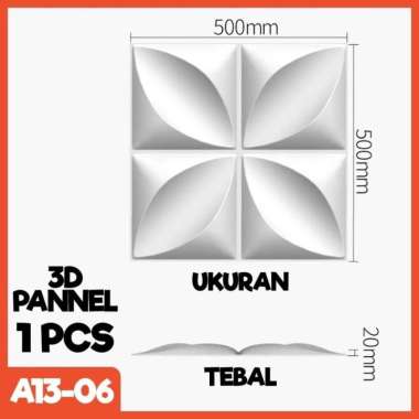 WALLPAPER PANEL 3D PVC WALLPANEL // WALLPAPER DINDING / WALL PANEL 50X50CM A13-94