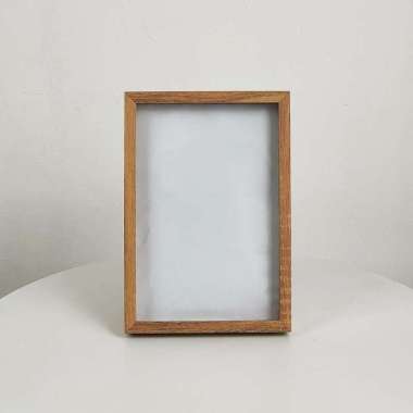 Frame Foto Kayu / Bingkai Figura Pigura Foto SB01FL Ukuran 4R 5R 6R 8R 8R BROWN