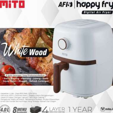 Mito Air Fryer AF 5 Happy Fry Mito Wood Series-Menggoreng Tanpa Minyak