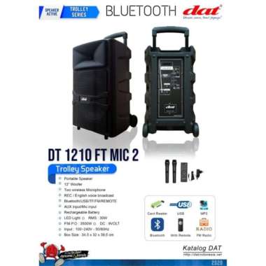 SPEAKER AKTIF DAT,DT 1210FT MIC 2