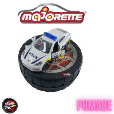 Diecast Majorette Pomade Porsche Panamera Polis Putih New Loose Open