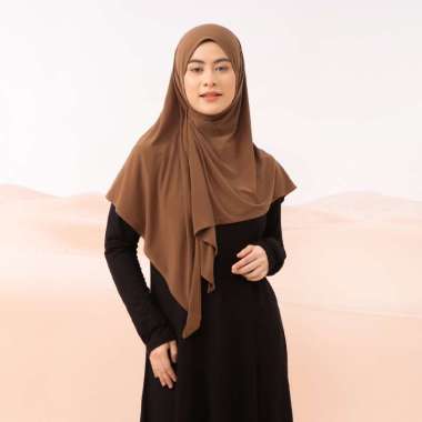 Lozy Hijab - Naima Instan Jersey (Hijab Instan Segitiga Bahan Jersey) Chocolate