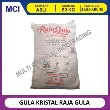 RAJA GULA GULA KRISTAL - 1 BAG 50 KG / GULA PASIR RAJA GULA