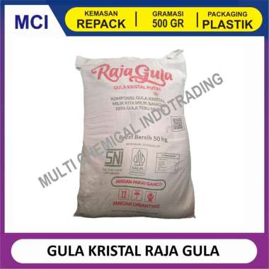 RAJA GULA GULA KRISTAL - REPACK 500 GR / GULA PASIR RAJA GULA