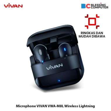 Microphone VIVAN VWA-M8L Wireless Lightning Black