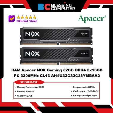 RAM Apacer NOX Gaming 32GB DDR4 2x16GB PC 3200 CL16