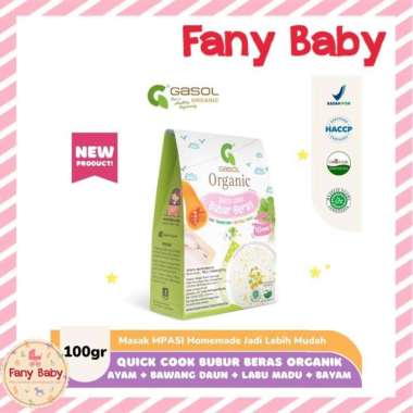 GASOL QUICK COOK 100GR / BUBUR BERAS ORGANIK MPASI BAYI Pumkin