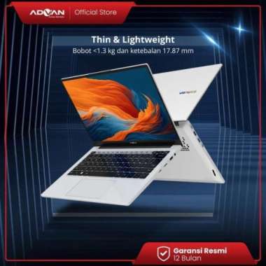 Laptop Advan Workplus 1701 HR59S05A 16:10 FHD+ IPS / AMD Ryzen 5 6600H / RAM 16GB / 512GB SSD / WIN1