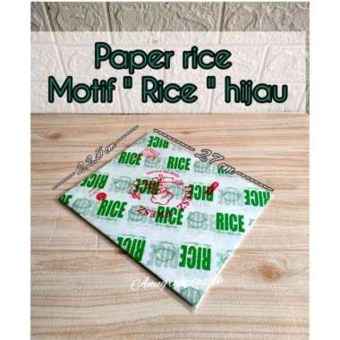 kertas nasi MOTIF / kertas kfc laminasi ( 100lbr )