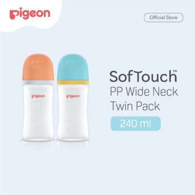 Pigeon PR010895 Twinpack Botol BPP Wide Neck w/Softouch Nipple 240 mL