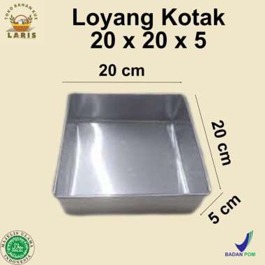 Loyang Kotak 20 x 20 x 5