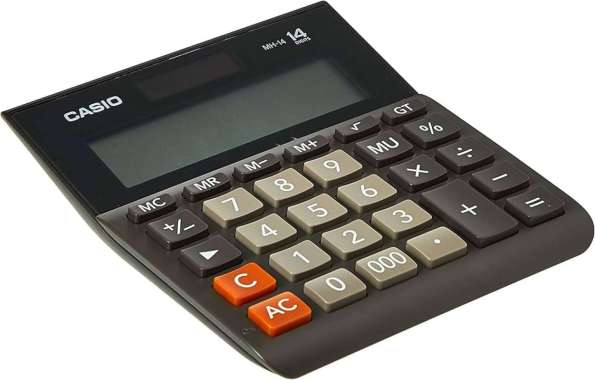 Casio Kalkulator MH 14 (Perhitungan Dasar) Original Desktop Kalkulator