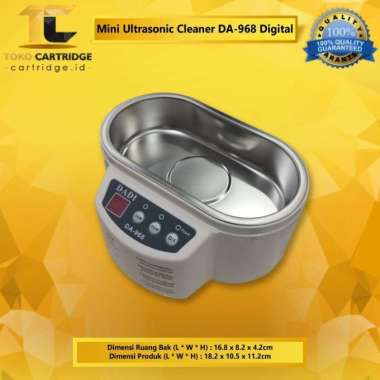 Mini Ultrasonic Cleaner DADI DA-968 + Timer Murah Pembersih Elektronik - Analog Digital