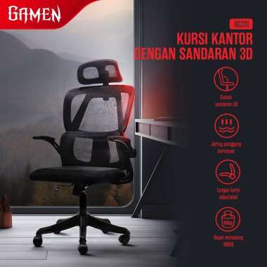 Gamen Kursi Kantor Ergonomis Sandaran 3D / Premium Office Chair GC200 Original - Garansi 1 Tahun