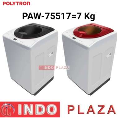 mesin cuci 1 tabung 8kg POLYTRON zeromatic PAW 80517 PAW75517=7.5 Kg