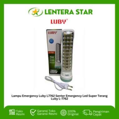 Lampu Emergency Luby L7762 Senter Emergency Led Super Terang Luby L-7762