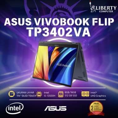 Asus Vivobook S14 Flip OLED TP3402VA/Core i5-13500H/8GB or 16GB/512GB SSD/14″ 2.8K Touch/Win 11 Home