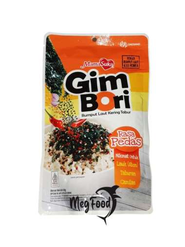 Mamasuka Gim Bori Pedas Rumput Laut Kering Tabur 60 Gram