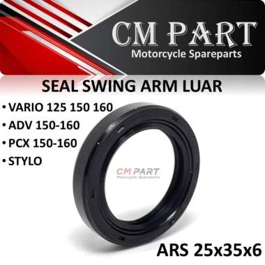 Oil Oli Seal Sil Swing Arm Luar Vario 125 150 160 ADV PCX Stylo ARS 25x35x6 / 25-35-6 / 25 35 6